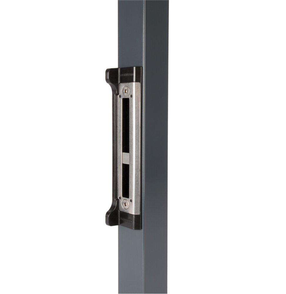 Врезная ответная планка для замка FortyLock, Fiftylock и Sixtylock из нержавеющей стали с отделкой из пластика - Для квадратных профилей 40 мм